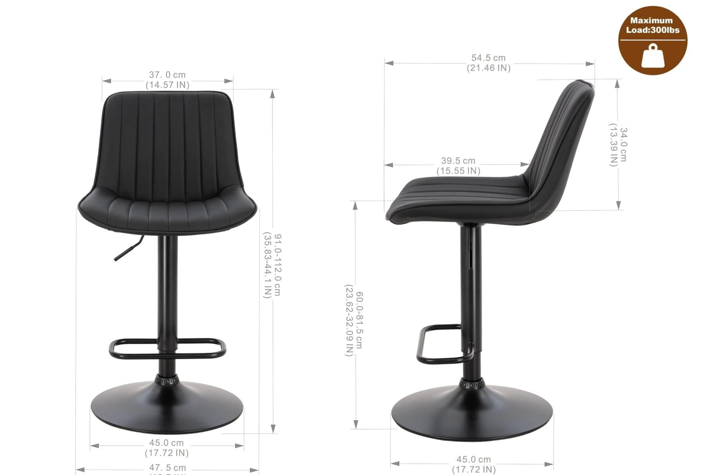 Nova Height Adjustable Stool